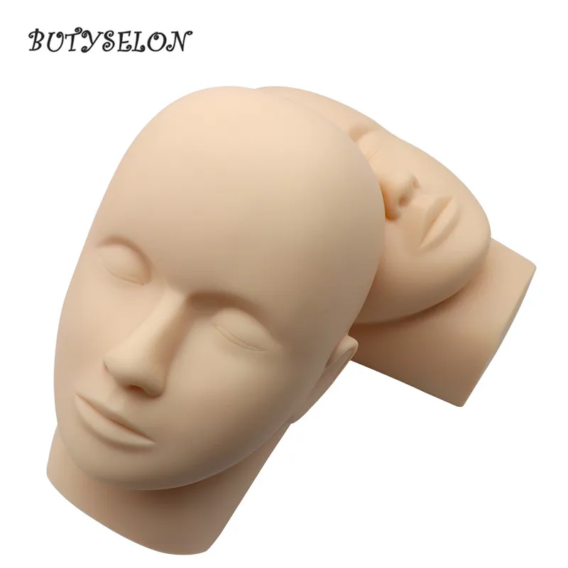 

Rubber Practice Training Head Eyelash Extension Cosmetology Mannequin Doll Face Head For Eyelashes Makeup Practice Model