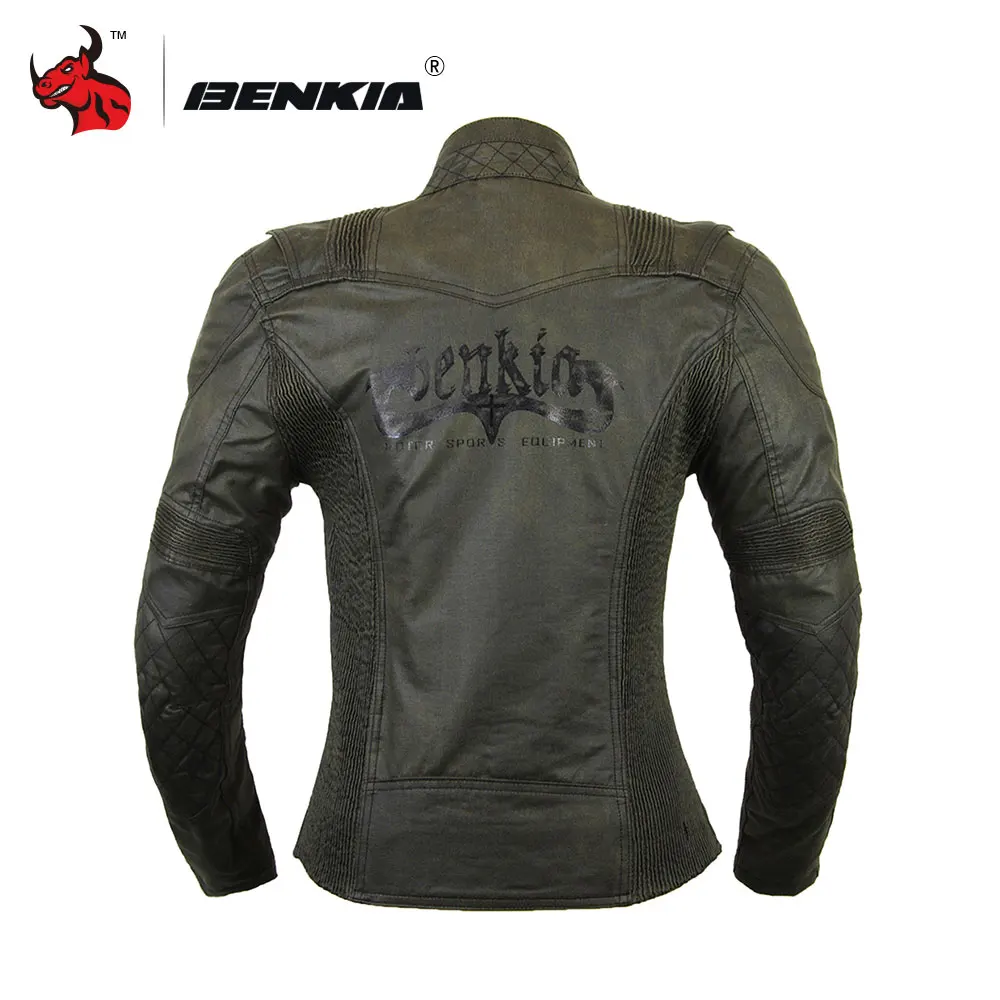 BENKIA женские мотоциклетные куртки ретро Мото куртка для мотокросса Chaqueta Moto Защитное снаряжение весна осень мотоциклетная куртка для верховой езды