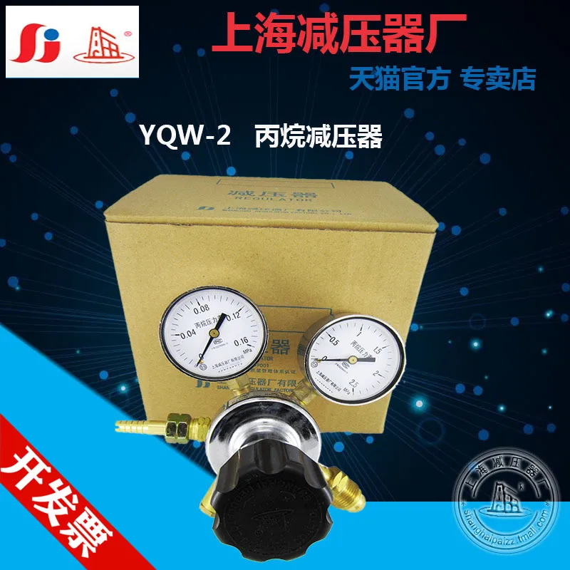 

YQW-2 Propane Pressure Reducer Cylinder Gas Pressure Reduction Valve Pressure gauge Shanghai Pressure Reducer Factory