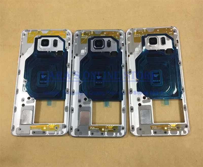 

AAA For Samsung Galaxy Note5 Note 5 N920 Middle Frame Mid Bezel Metal Frame Housing Chassis With Side Button Parts Replacement