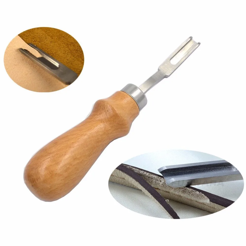

Leathercraft Edge Beveler DIY Handmade Skiving Trimming Tool Leather Craft Knife Tool