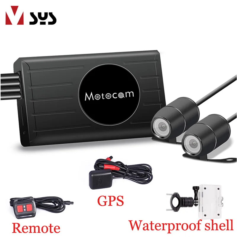 

Free DHL M2F WiFi Dual FHD 1080P Motorcycle DVR Dash Cam with 170 Degree Front & Rear View Motorcycle Camera Recorder GPS