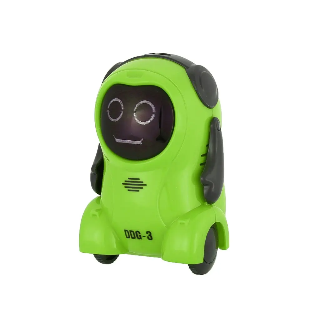 Mini Pocket Voice Recording RC Robot Intelligent Smart RC Robot Recorder Arm Wheeling 360 Rotating RC Toys for Kids Gifts
