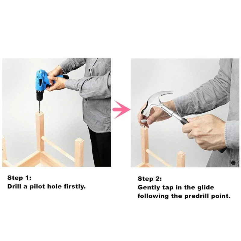 Шт. 40 шт. круглый Heavy Duty Nail-on Anti-Sliding фетр Pad (диаметр 0,87 мм "или 22 мм, коричневый) для деревянной мебели стул ножка стола ноги Alim