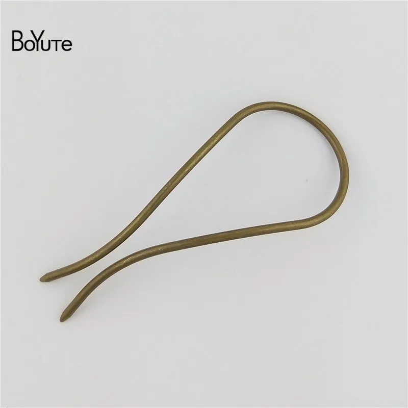 BoYuTe 1 Piece 1003MM Metal Brass Arch Hair Stick Diy Hand Made Hair Jewelry Accessories 7 Colors (7)