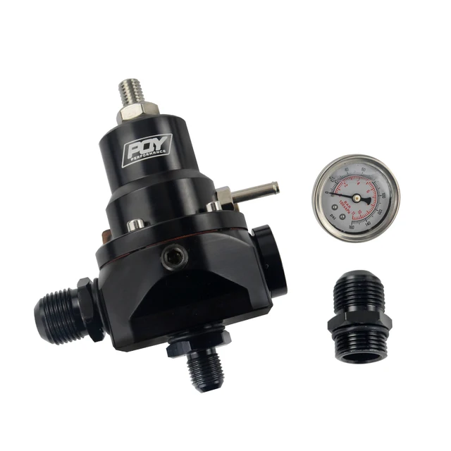 AN10 PQY EFI Fuel Pressure Regulator ( With 0 160psi Gauge ) 10AN 10/10