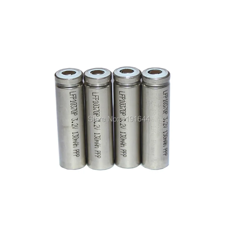 

4PCS/LOT LiFePo4 10370 3.2V 130mAh Continuous 5C Discharge Current For IQOS Replacement Battery