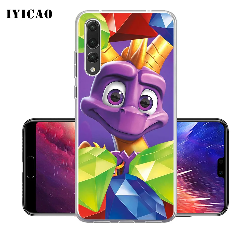 Мягкий силиконовый чехол для телефона IYICAO Spyro The Dragon Huawei P30 P20 Pro P10 P9 P8 Lite P Smart
