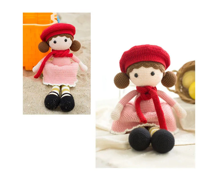 [RUBI DIY] DIY грубая хлопковая вязаная девочка кукла ручной работы RUBI