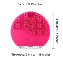 Electric Facial Cleansing Brush Silicone Sonic Vibration Mini Cleaner Deep Pore Cleaning Skin Massage face brush cleansing