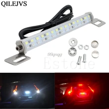 Автомобиль 30 светодиодный 18 Вт свет бар тормозной Хвост обратный задний номерной знак лампа красная и белая капля
