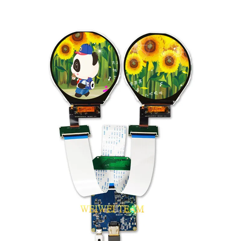 

round LCD display 3.4 inch ips 800*800 screen with hdmi to mipi controller board for smart watch Raspberry pi monitor