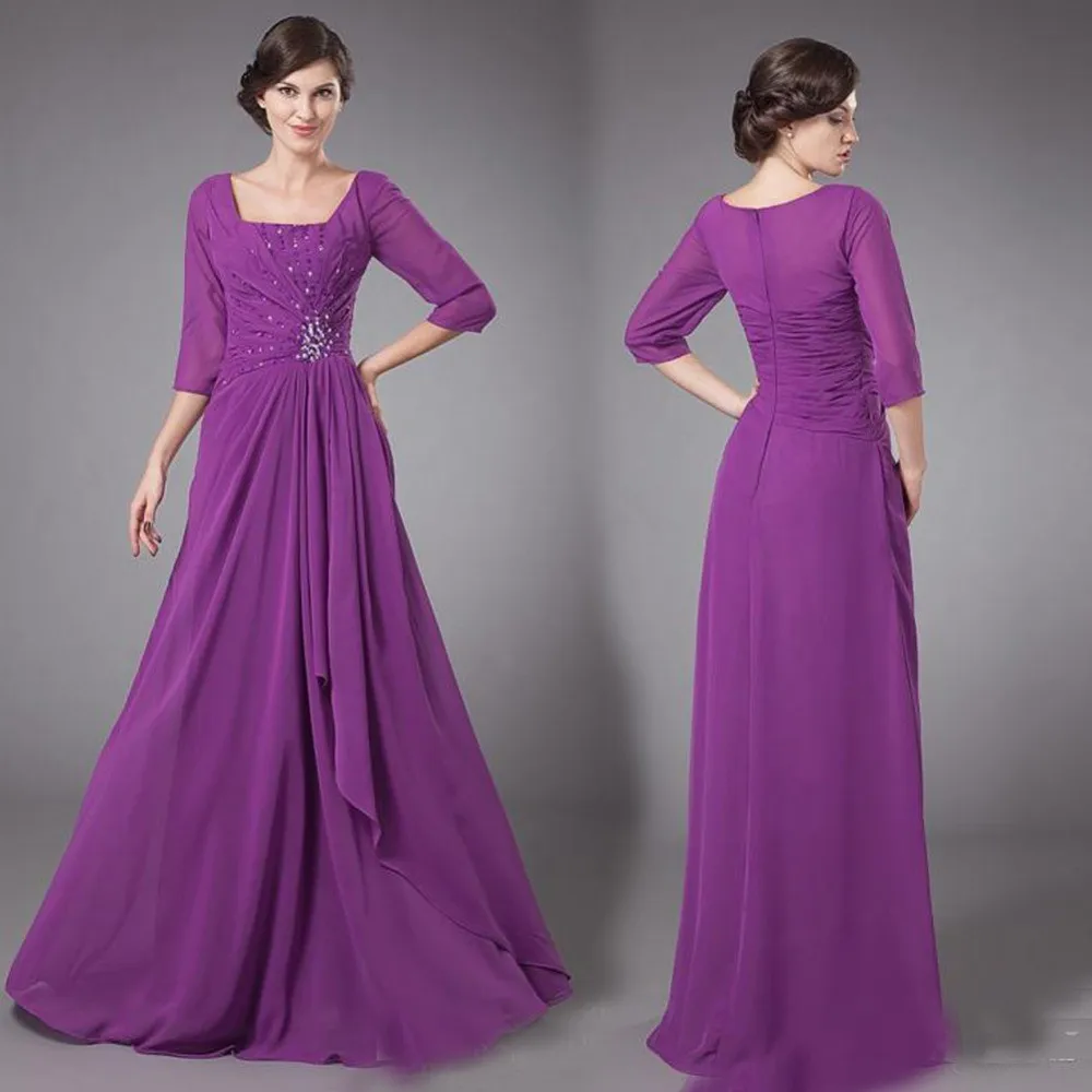 3 4 Sleeves Maid Of Honor Dresses