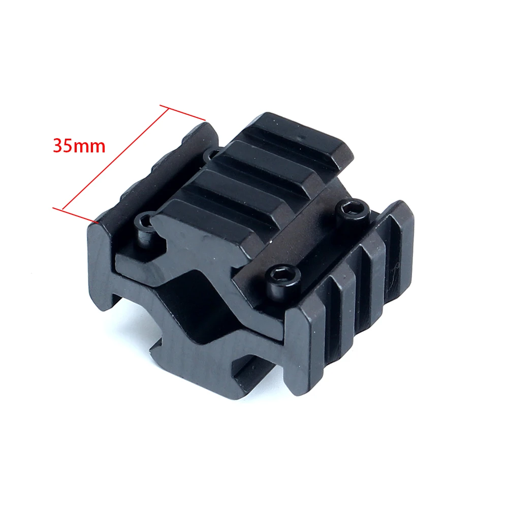 ohhunt Tactical 3 Slots Four Side Mount Picatinny Weaver Adapter Rail Base for Hunting AR 15 Rifle Sight Laser Flashlights (10)