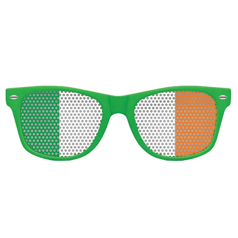 Cycling  Eyewear St. Patrick's Day Glasses Green Irish Adult Festival Funny Clover Green Hat Glasses Holiday Gift #2D05 (1)