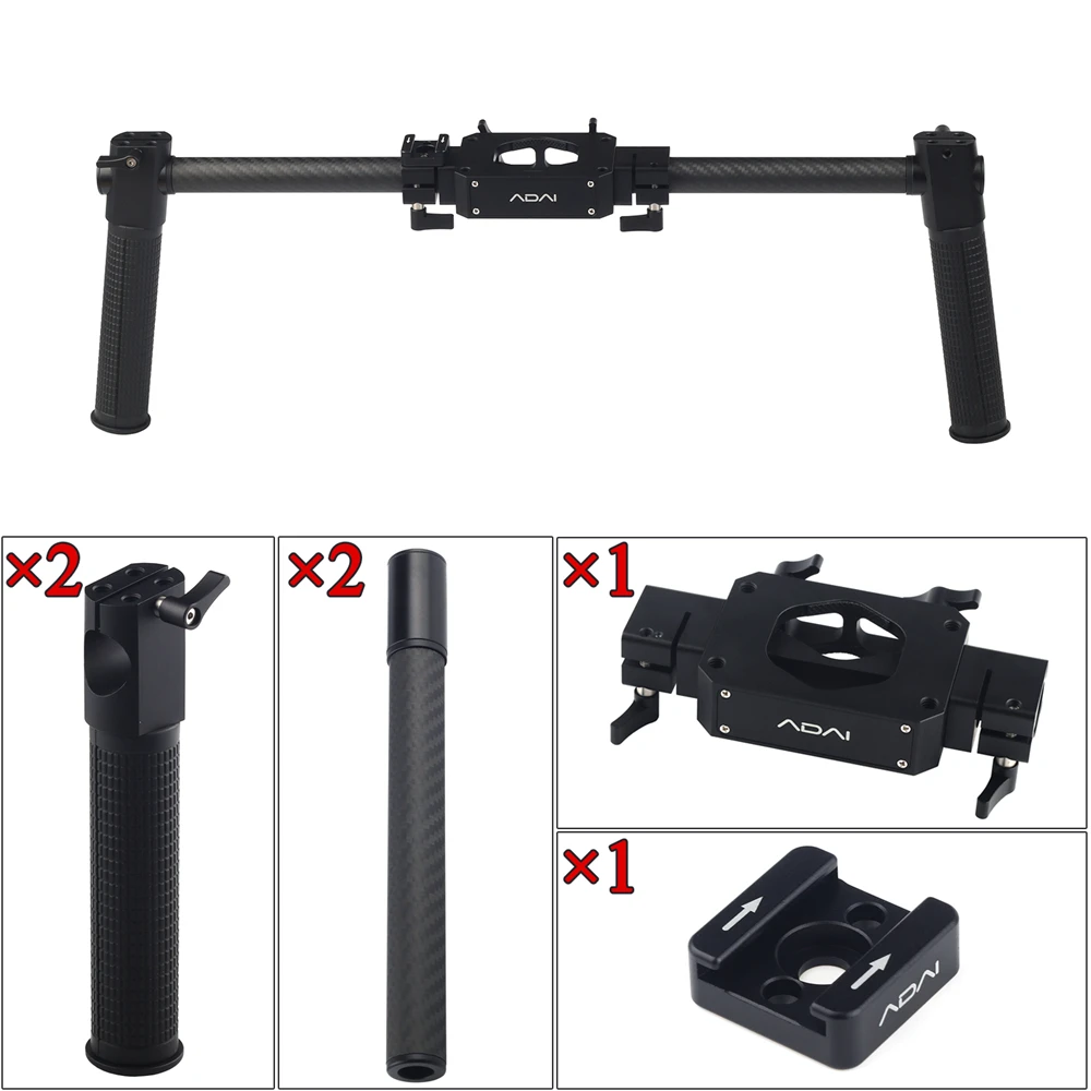 Ручной Стабилизатор камеры ADAI с двумя ручками совместимый Zhiyun Crane Plus 2 V2 M Feiyu