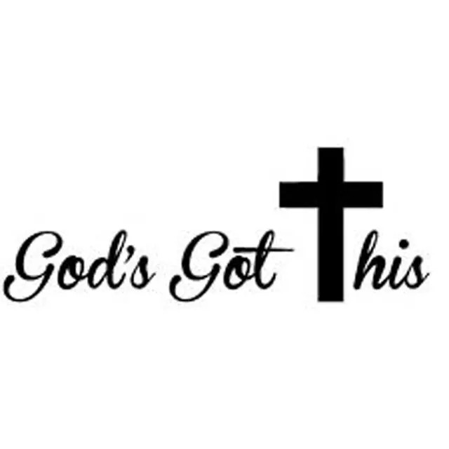 15.5CM*5.8CM Christian Vinyl Car Truck Sticker Decal Cross Prayer Jesus