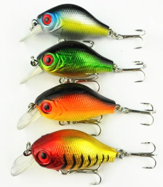 10Pcs/Lot Rock Fishing Hard Lures 5.5cm 8g CrankBait For Culter Fishing