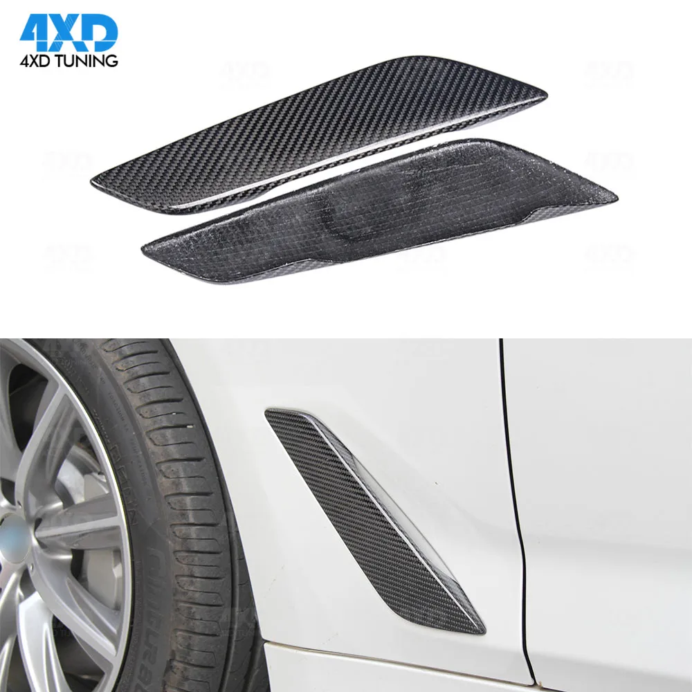 Las partes exteriores Fender Trim para BMW G30 de fibra de carbono de parachoques delantero Fender Trim respiraderos de aire serie 5 cuerpo cubierta lateral 2017, 2018, 2019, Las partes exteriores Fender Trim para BMW G30 de fibra de carbono de parachoques delantero Fender Trim respiraderos de aire serie 5 cuerpo cubierta lateral 2017, 2018, 2019,