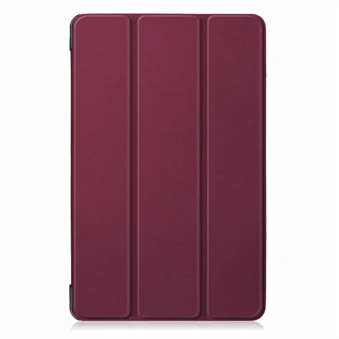 Ультра тонкий кожаный магнитный смарт-чехол с откидной крышкой для samsung Galaxy Tab A 10,1 T510 T515 SM-T510 SM-T515 - Цвет: ka si te-wine red