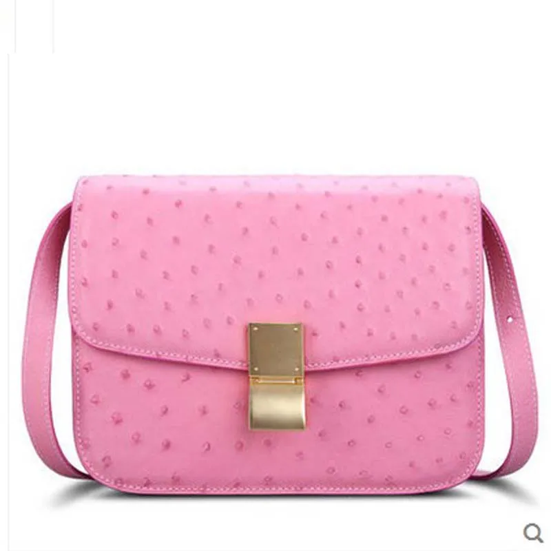 

Cestbeau ostrich leather women bag leather women handbag lady's single shoulder bag, sweet lady's scooter small women bag