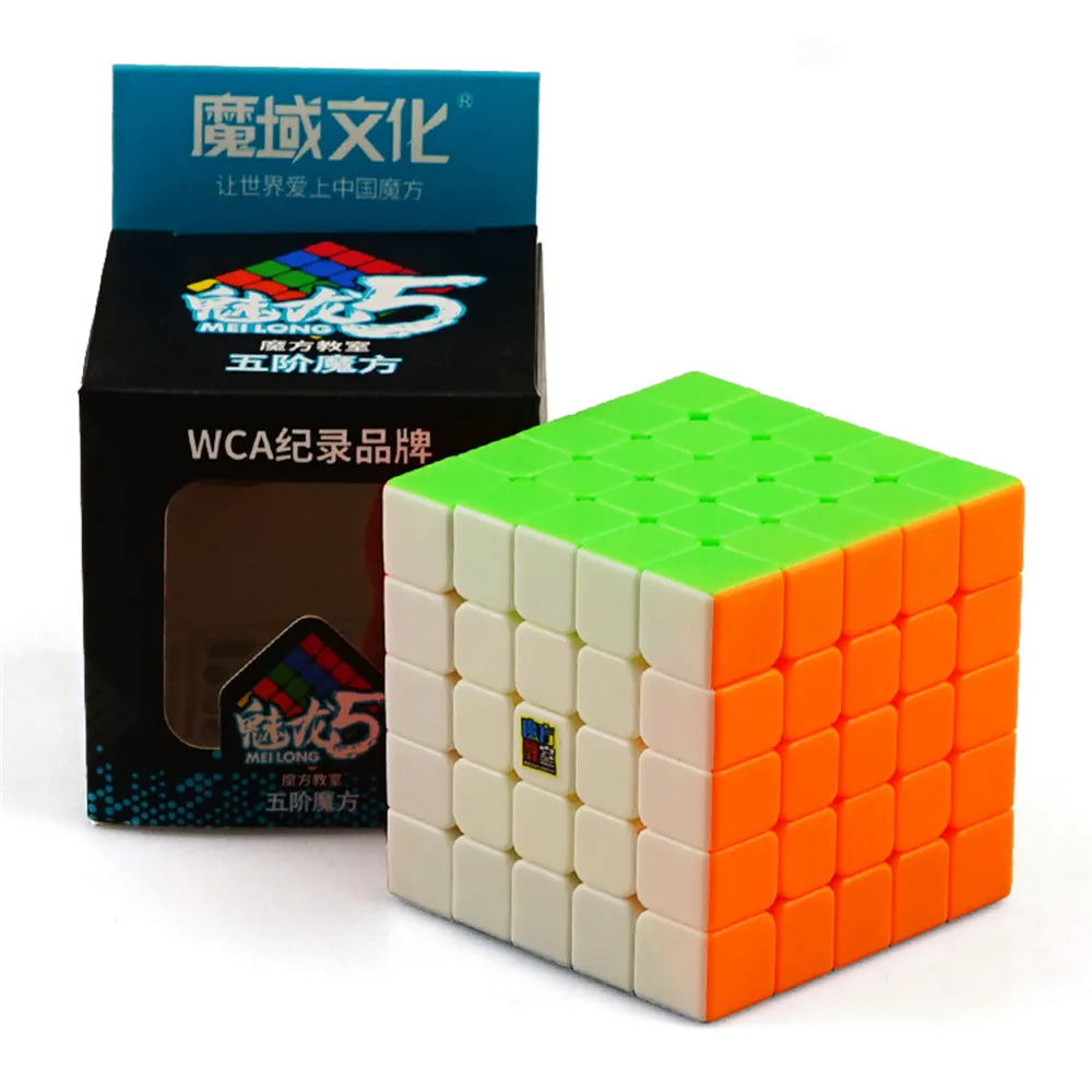 MOYU MeiLong 5x5 углеродного волокна 5x5x5 скорость магический куб быстрая ультра-гладкая образовательная разведка кубар-Рубик на скорость детские игрушки подарок
