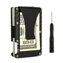 Анти-защита блокировка Rfid кошелек Портативный кредитный держатель для карт ID визитница для мужчин и женщин