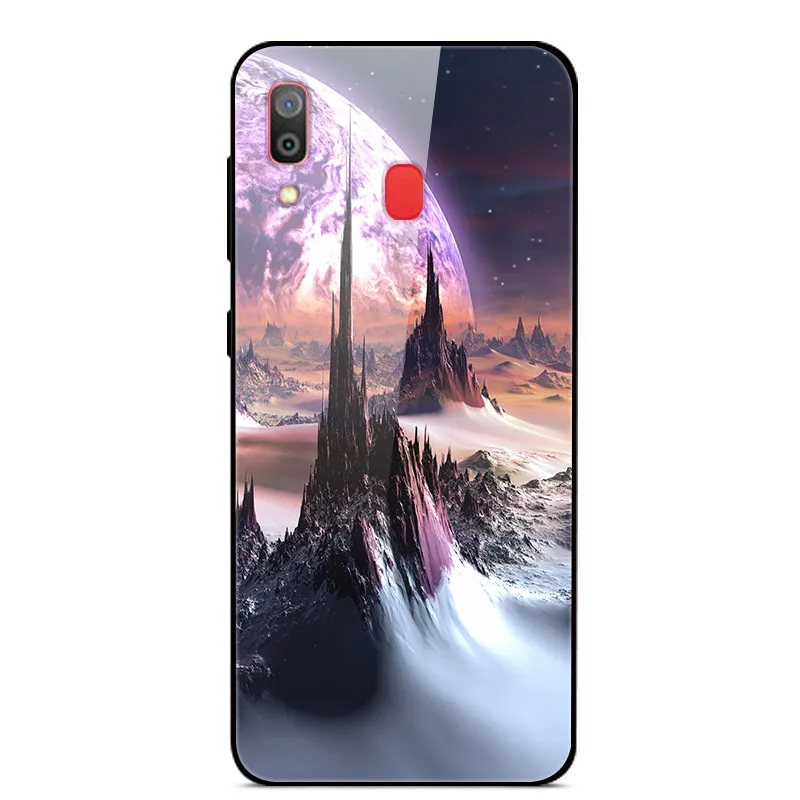 8 Для samsung A30 чехол Стекло сзади Силиконовые Рамка Жесткий Чехол для samsung Galaxy A30 A 30 A305 пространство чехол для телефона - Цвет: 8