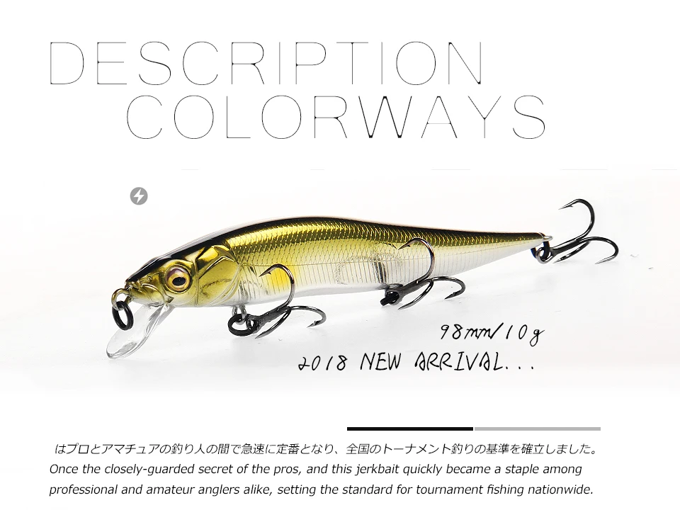 hot Bearking perfect action 12different colors fishing lures,98mm/10g, sp minnow 12 different colorful color,free shipping