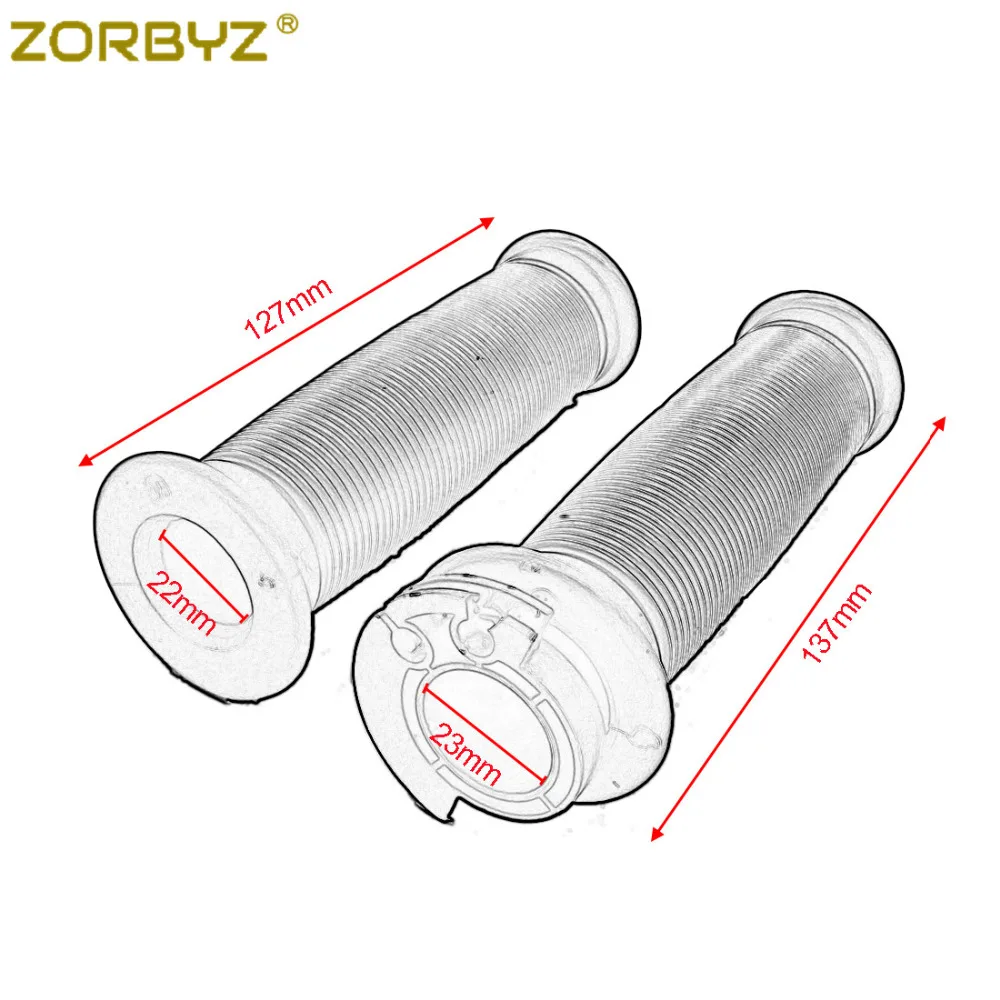 ZORBYZ мотоцикла 7/8 ''22 мм руль Рукоятки W/открытым БАР тяги для Honda Suzuki Kawasaki Триумф кафе гонщик Поплавок на заказ