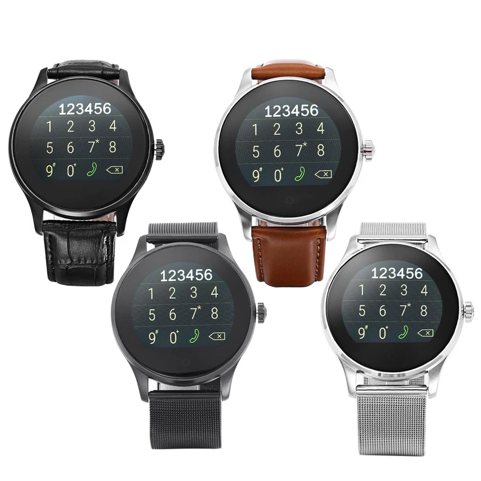 K88H Смарт часы ips круглый экран Поддержка монитор сердечного ритма Bluetooth smartWatch для Iphone huawei IOS Android
