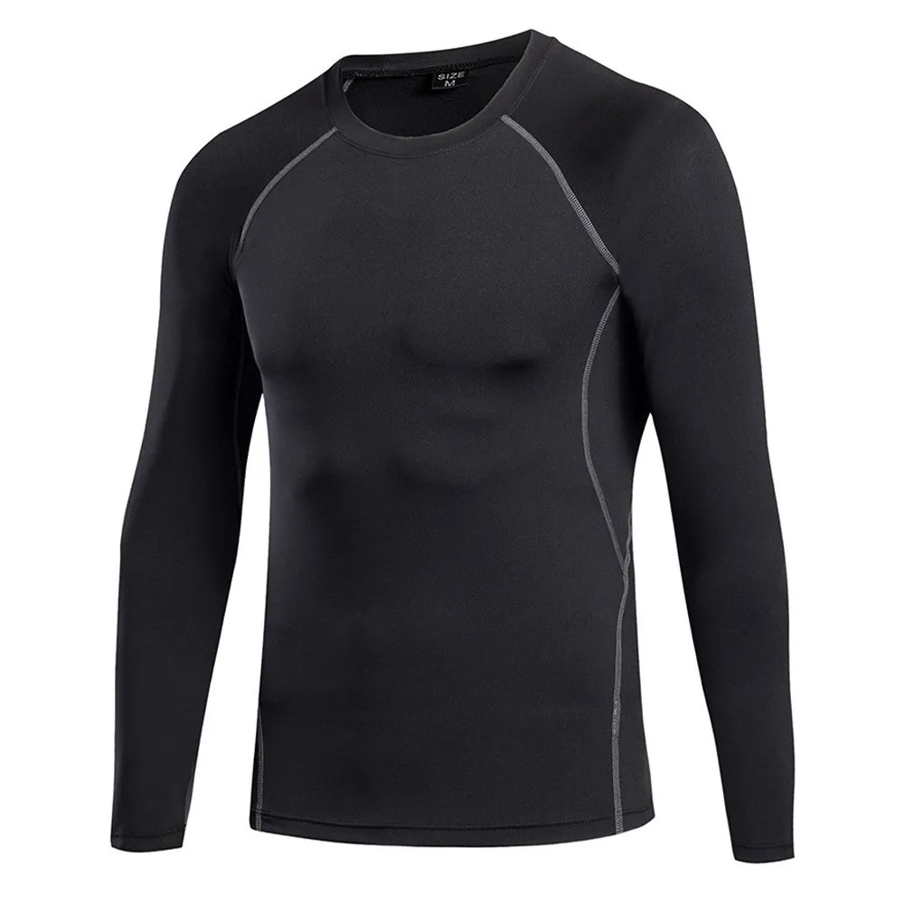 Lanmaocat для мужчин Индивидуальные футболка ваш собственный дизайн Спорт с длинным рукавом бег рубашки для мальчиков сжатия футболки Спортивная одежда - Цвет: black gray