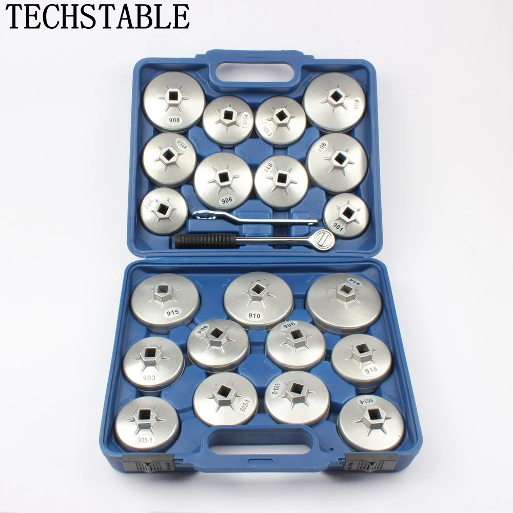 TECHSTABLE 23 шт. Тип чашки масляный фильтр набор гаечных ключей