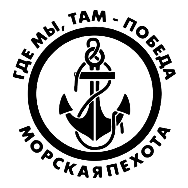

15*15cm For The Marines Where We Are There ... Funny Car Sticker And Decal Vinyl Auto Car Stickers