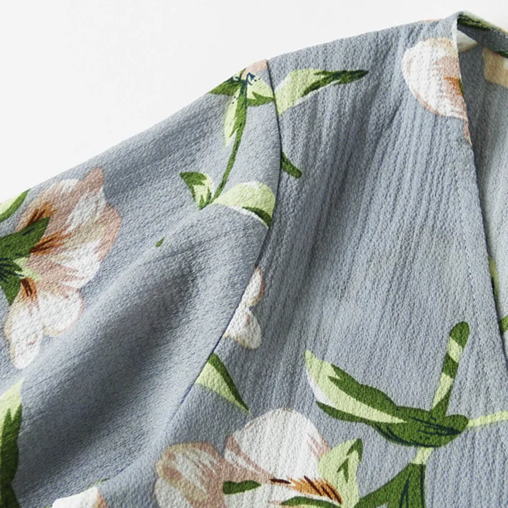 Женский костюм с v образным вырезом и коротким рукавом принтом пляжная одежда