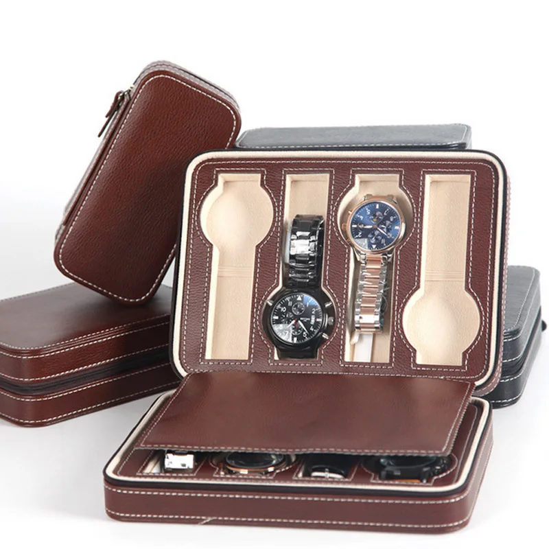 fashion-quality-8-grids-leather-watch-box-luxury-zipper-style-for-travelling-storage-jewelry-watch-collector-cases-organizer-box