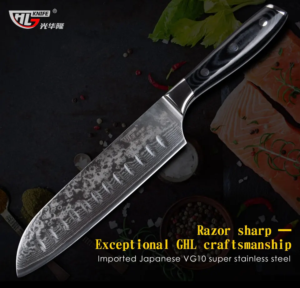 Damascus chef's knife for vegetables_01