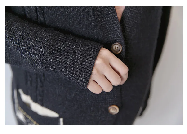 Весенне-осенние повседневные свободные вязаные свитера для беременных женщин кардиганы пальто Верхняя одежда для беременных вязаный длинный свитер H10
