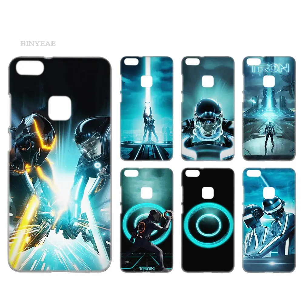 

BINYEAE Tron Legacy Transparent Case Cover Hard Plastic for Huawei P8 P9 P10 P20 Lite Plus Pro Lite 2017