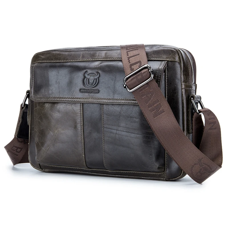 

Genuine Leather Men Bag Casual Business Man Shoulder Crossbody bags Cowhide Large Capacity Travel Messenger Bags D