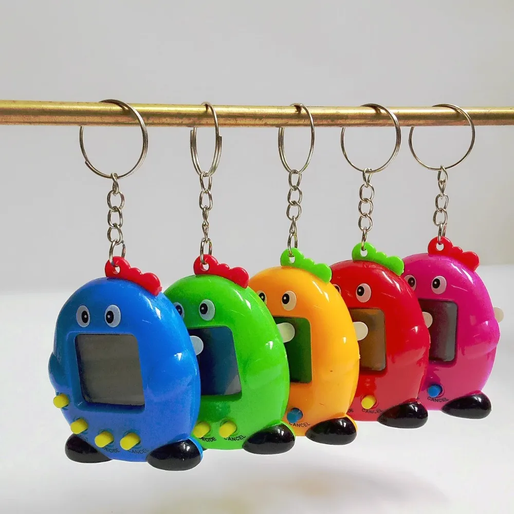 Электронные игрушки крошечные Пингвин виртуальный питомец Cyber игровой автомат с брелок интерактивные игрушки случайного цвета для детей