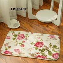LOUTASI цветочные печатные дверные маты для входной двери Противоскользящие коврики для прихожей кухонные коврики мягкие ковры для спальни прикроватные коврики