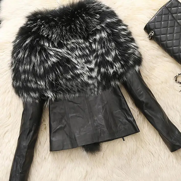 Пальто с мехом размера плюс S-4XL, женская зимняя одежда, Короткая кожаная куртка с искусственным мехом, пальто для девушек, женская теплая куртка, пальто, верхняя одежда
