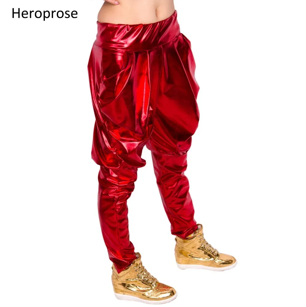 Nové módní značky Hip Hop Dance Kalhoty Teplákové kostýmy Dámské divadelní kostýmy Harem Red Paillette jazzové kalhoty