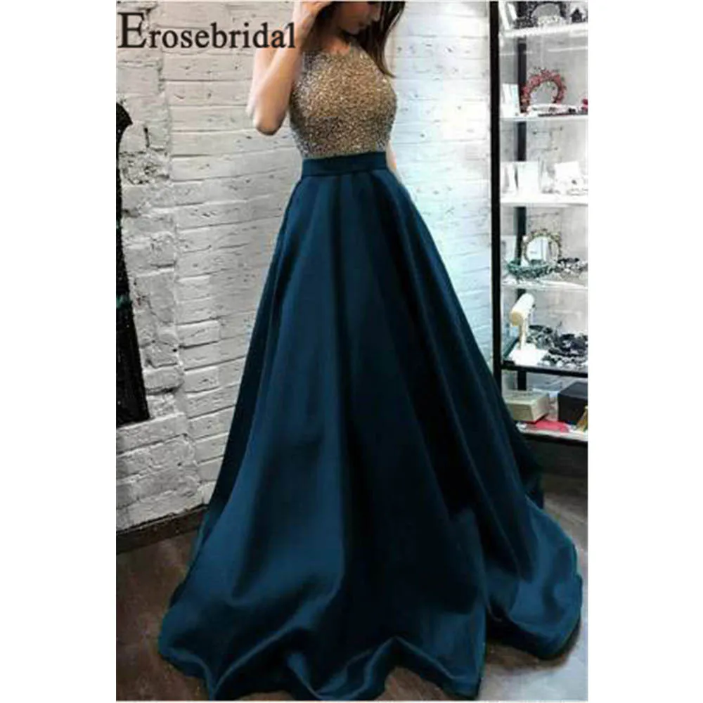 Erosebridal Новое поступление винтажные вечерние платья 2019 безрукавые трапециевидной
