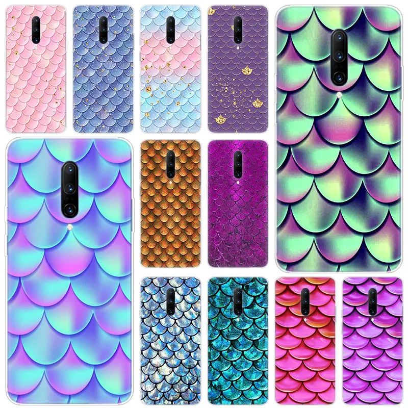 Hot Colorful Fish Scale Soft Silicone Fashion Transparent Case For font b OnePlus b font font