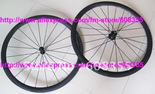 3 K Clincher Wheelset-полный карбоновый дорожный велосипед 700C Clincher колесная-обод 50 мм, спицы, ступица, тормозная колодка