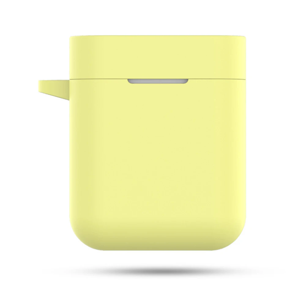 Беспроводной Bluetooth чехол силиконовый чехол для Xiaomi Airdots Pro Наушники защитный чехол для Xiaomi Air гарнитура аксессуары Coque - Цвет: Yellow