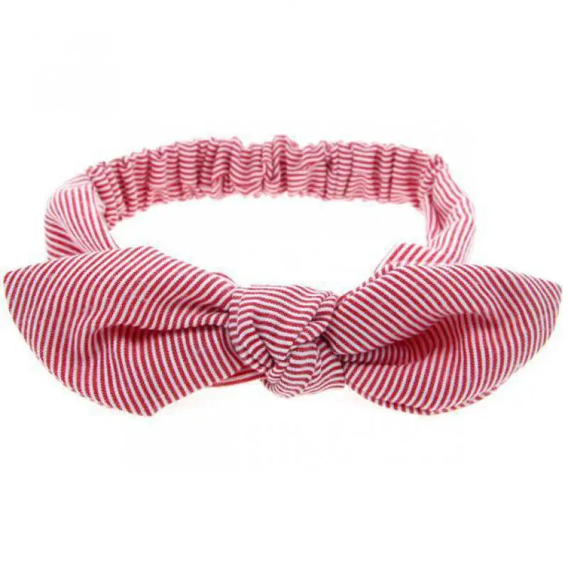 

New Best Quality Rabbit Ears Elastic Stripe Bowknot Headband kids hair accessories flower cute crown moda Headband F1