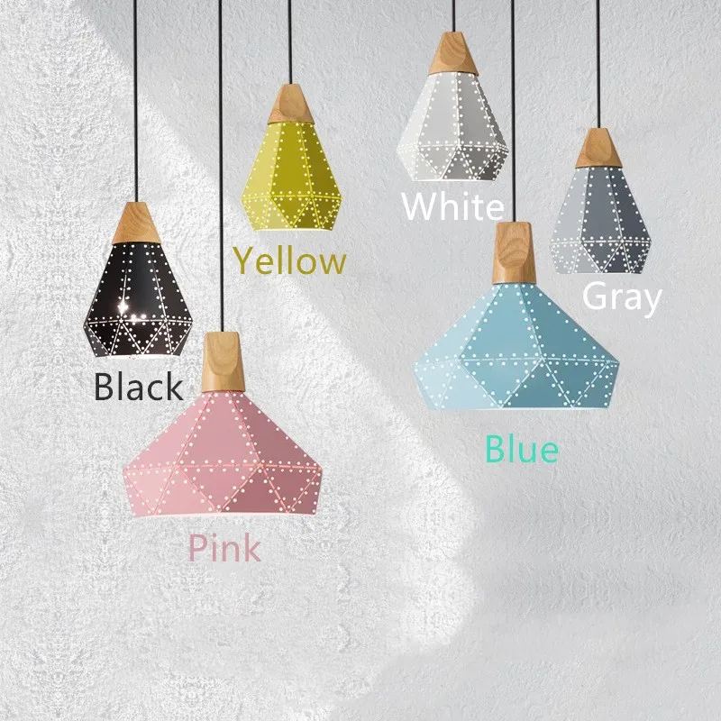 

Europe Modern Art Fashion Color Macarons Concise Pendant Lamp Cafe Bar Restaurant Bedroom Parlor Decoration Lamp Free Shipping